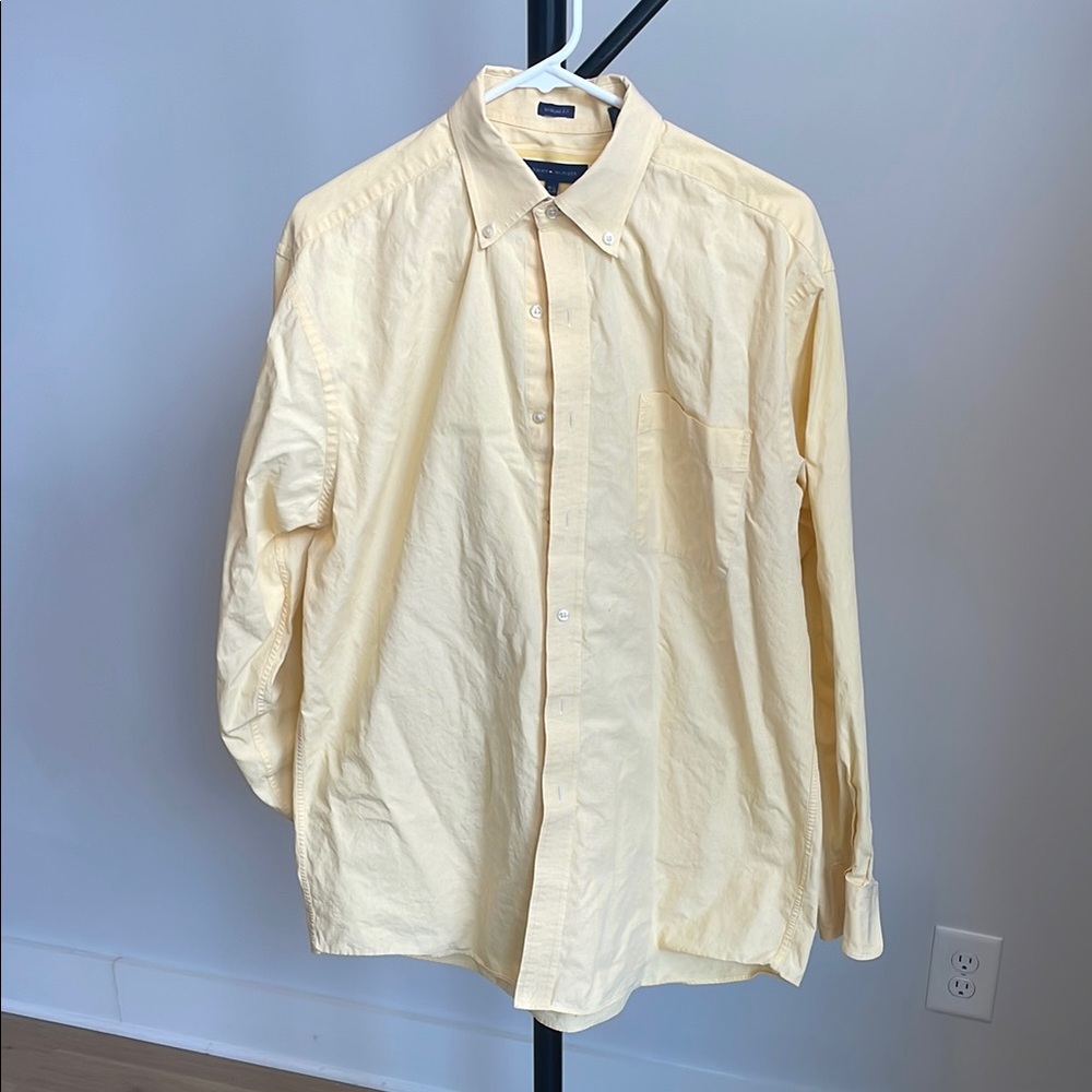 Tommy Hilfiger Yellow Casual Button Down Shirt